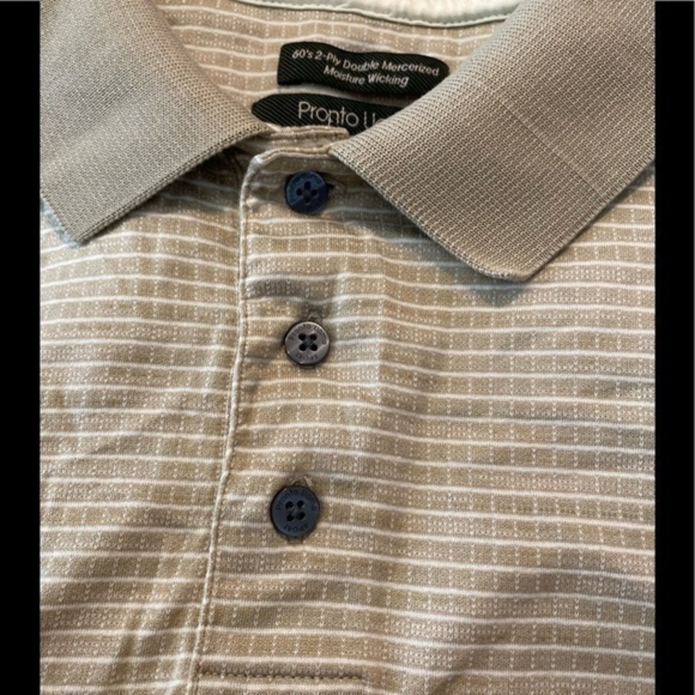 Pronto Uomo sport polo short sleeve shirt large
